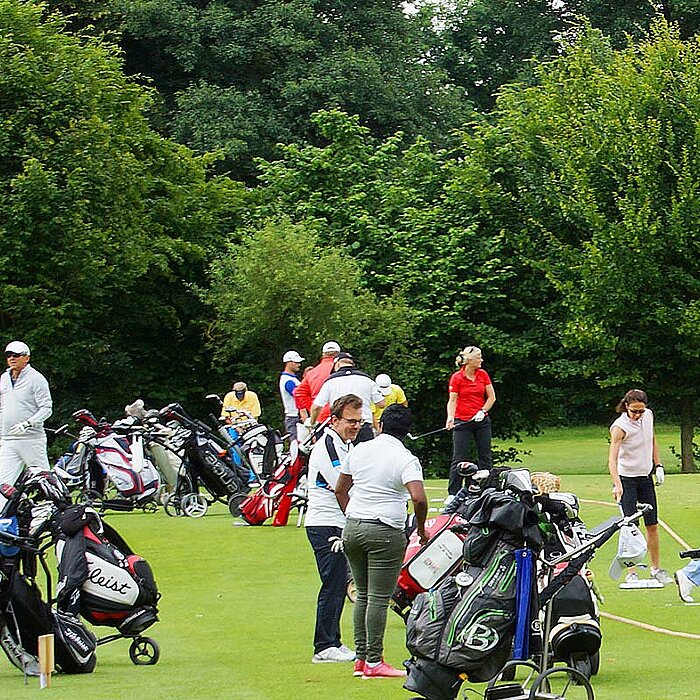 people playing golf